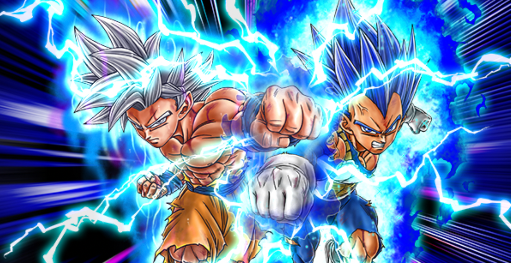 Dragon Ball Legends celebra aniversário com Goku UI e Vegeta SSB