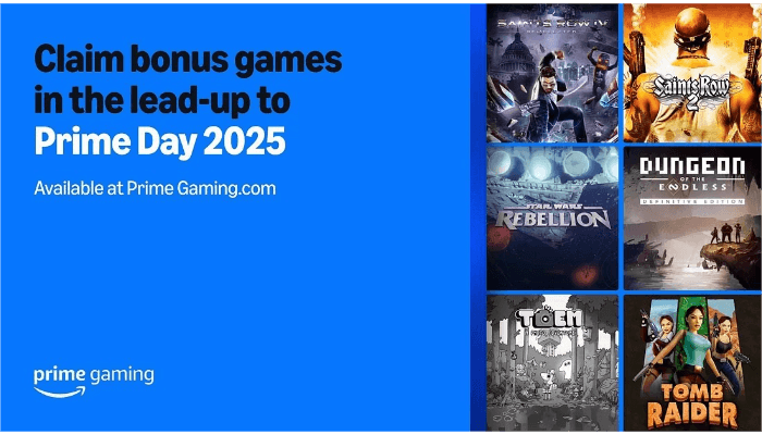 Amazon Prime Day 2025: Jogos Grátis e Ofertas Imperdíveis Entre 8 e 11 de Julho